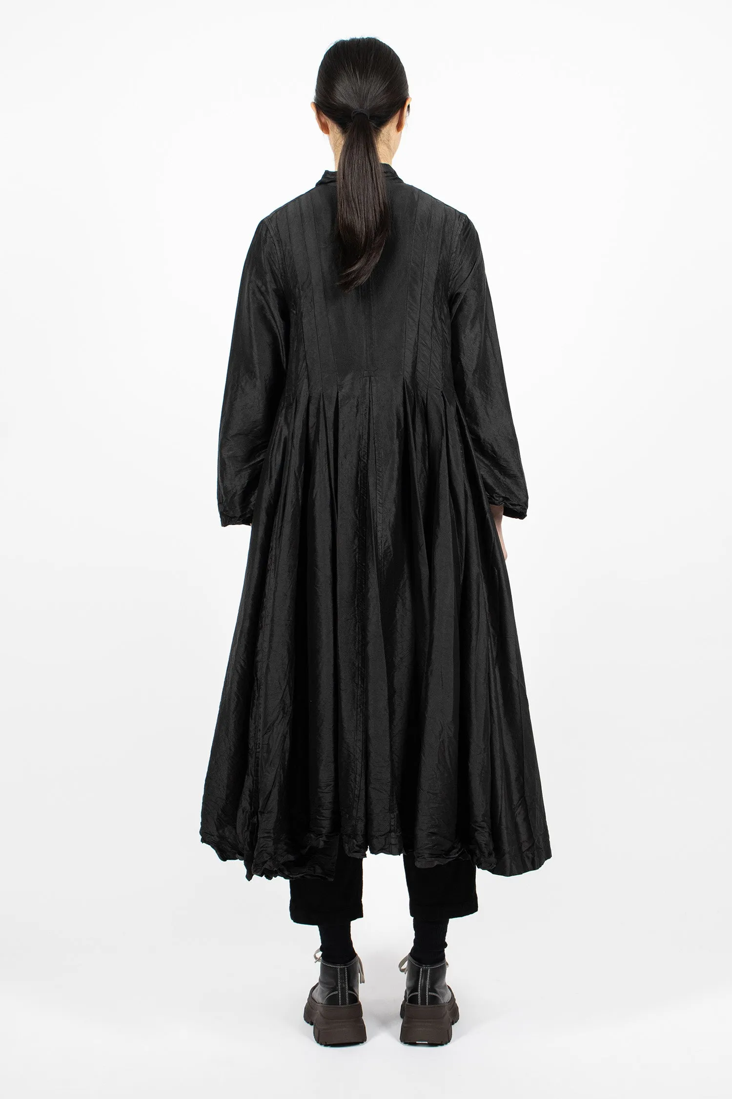 Elegant Black Silk Dress by Elena - Perfect for Evening Events