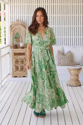 Evergreen Maxi Length Lia Dress by Jaase - Perfect for All Seasons