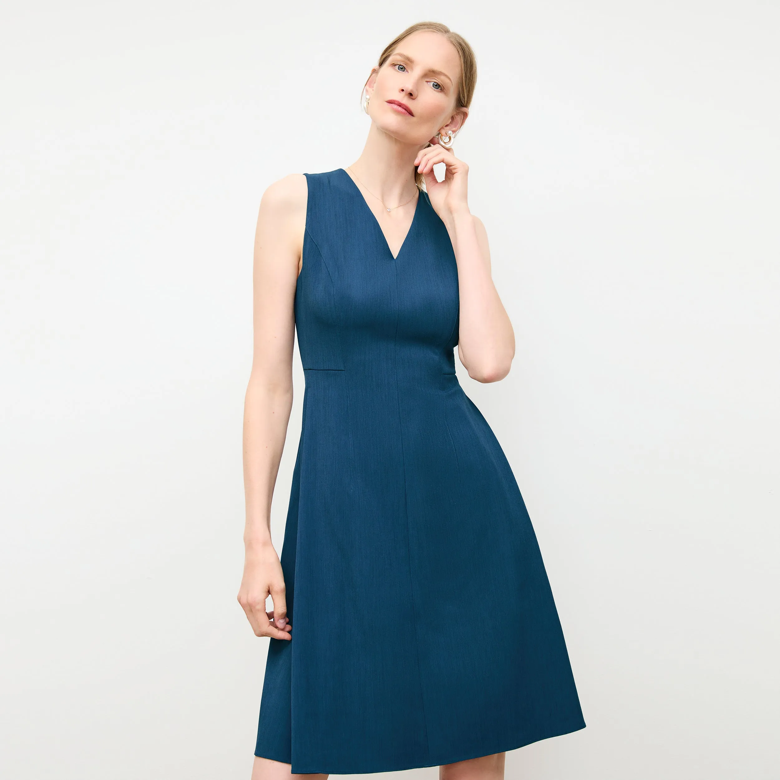 Jaycie Dress - Recycled WonderTex :: Deep Teal