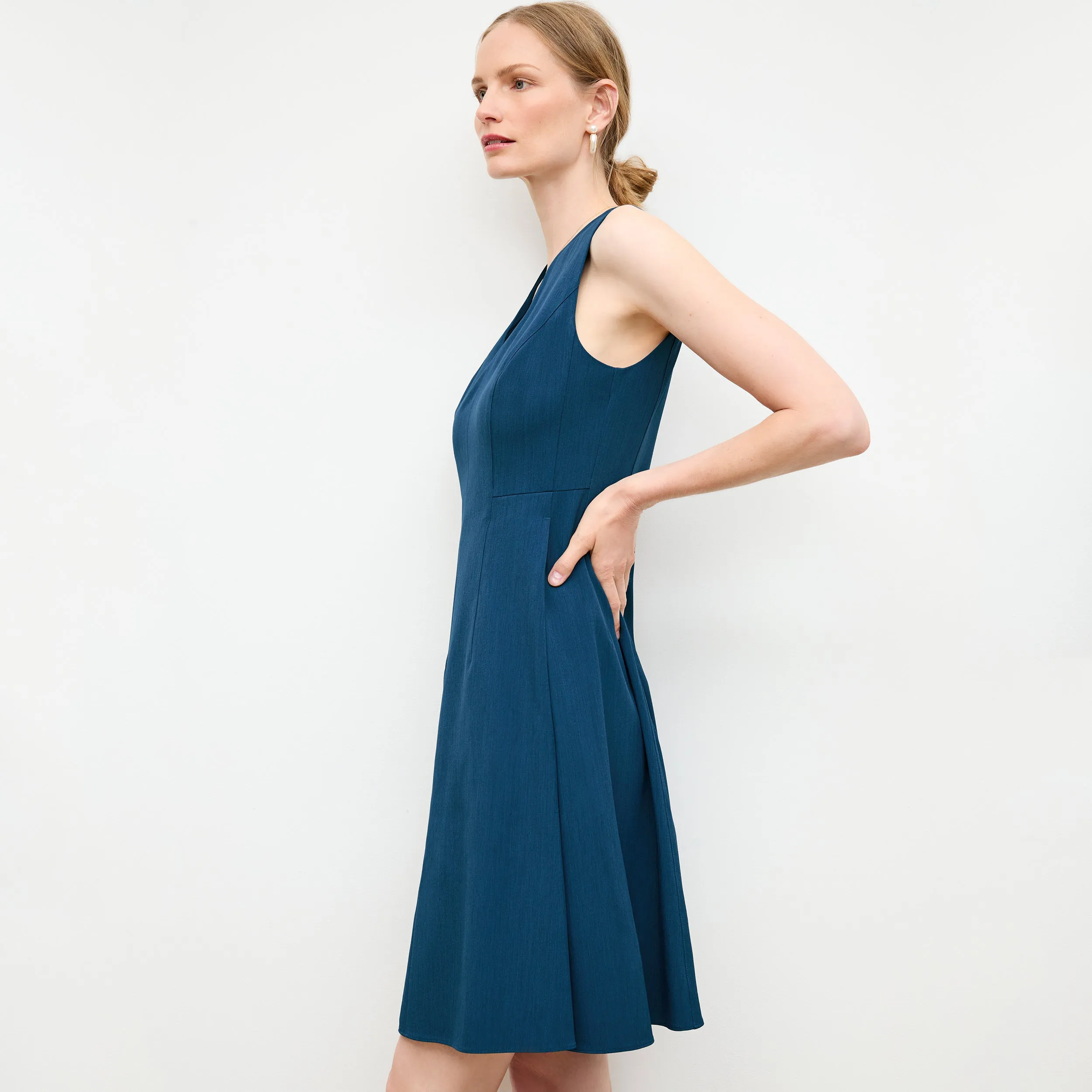 Jaycie Dress - Recycled WonderTex :: Deep Teal