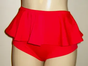 Peplum High Waist Skirt Bikini Swimsuit Bottoms