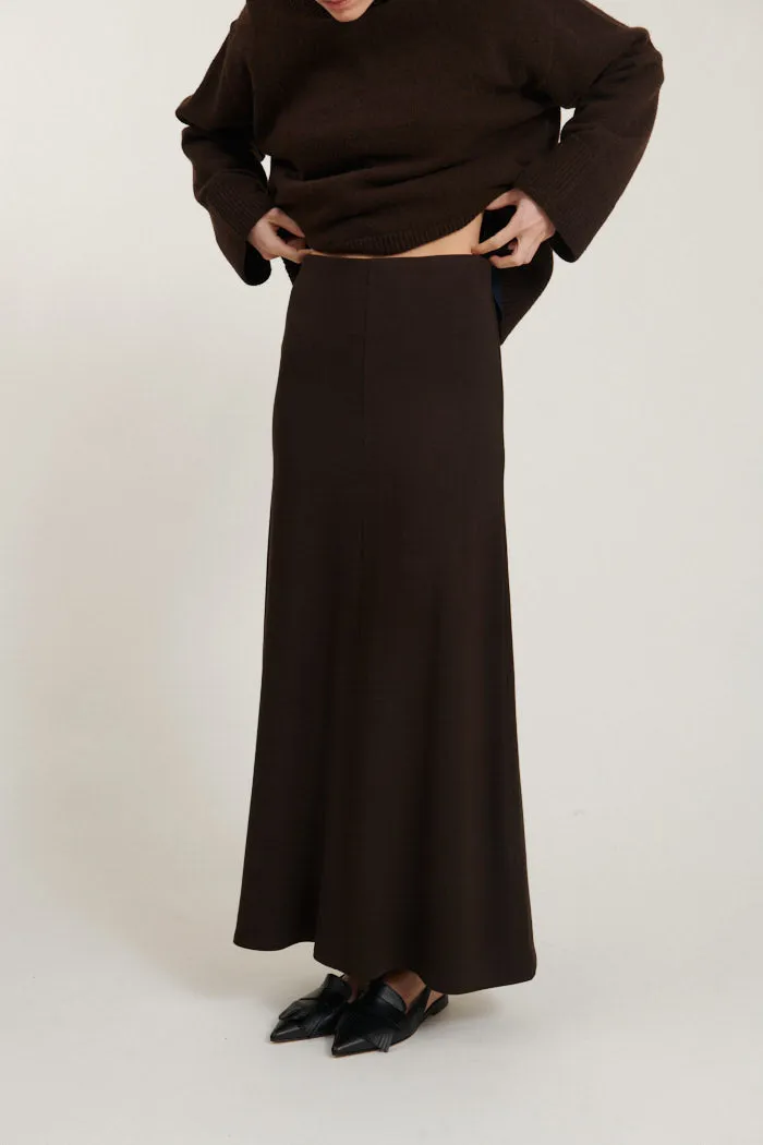 Sadie Long Skirt - Chocolate torte