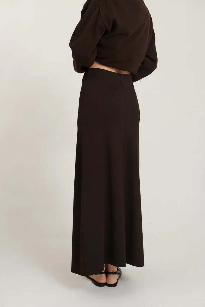 Sadie Long Skirt - Chocolate torte