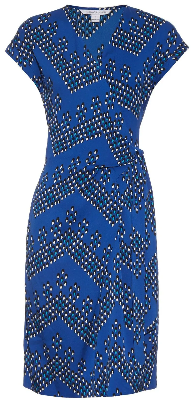 'Sascha' Dot-Print Wrap Dress