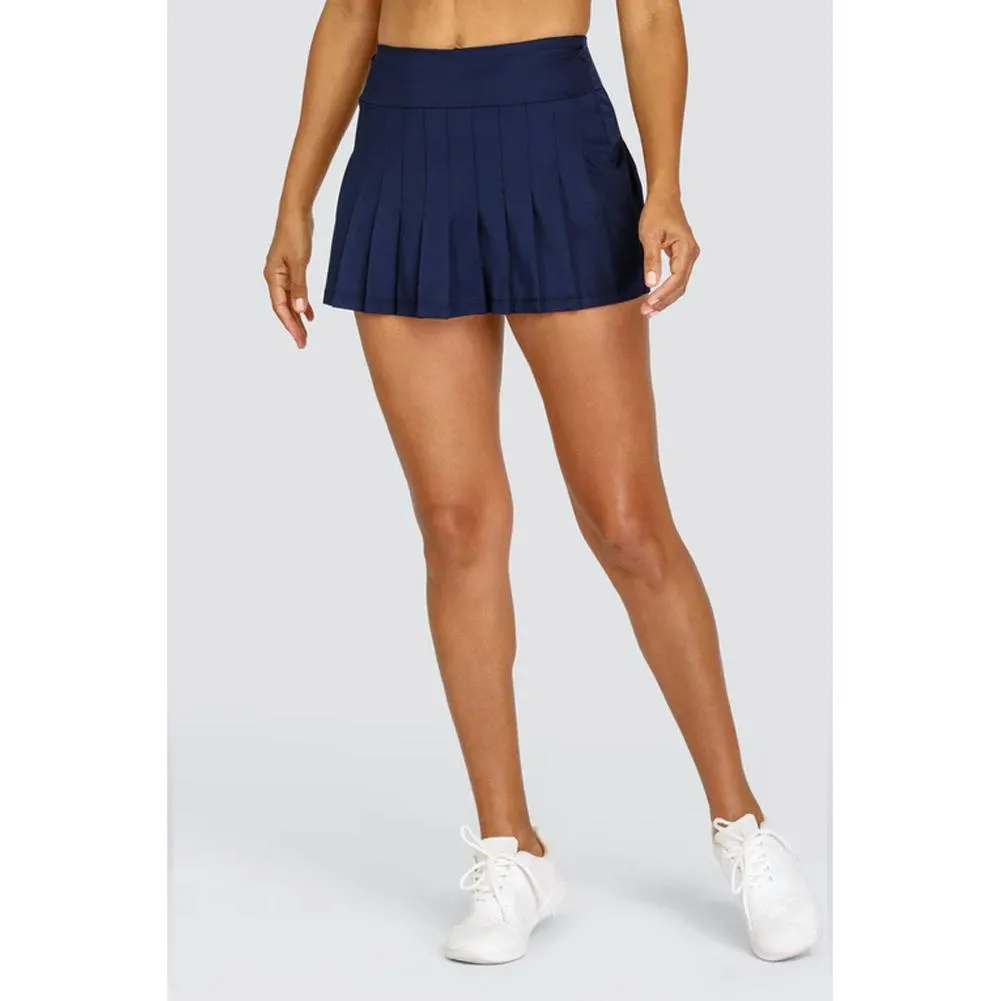 Women's Jillian 13.5 Inch Pleated Tennis Skort Navy Blue